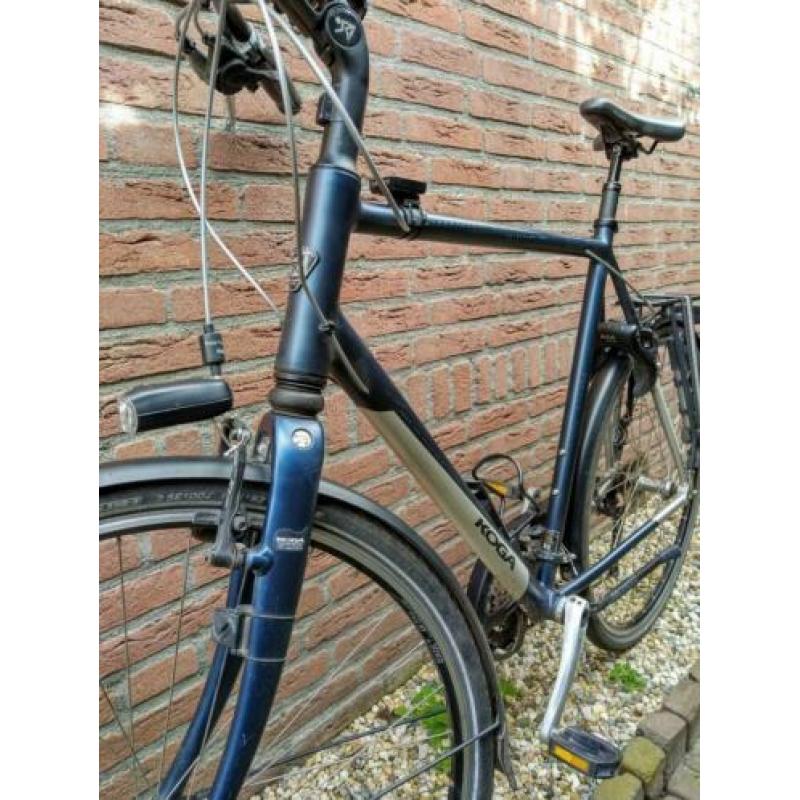 Koga Roadspeed framemaat 63, kleur donkerblauw/zilver