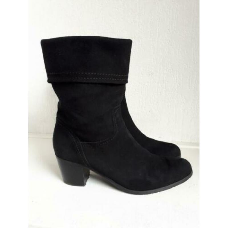 Lilian zwarte suede laarzen mt 37,5 Charlotte Nouvelle