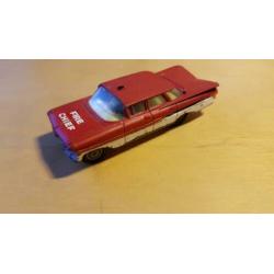 'Corgi Toys Chevrolet impala Fire Chief' loop sloop