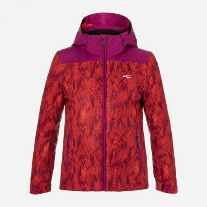 Kjus Surface Girls 152 Purple Berry - Fiery Red - Skijas