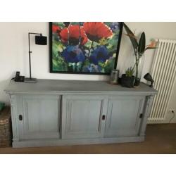 Oud grenen dressoir/kast/toonbank