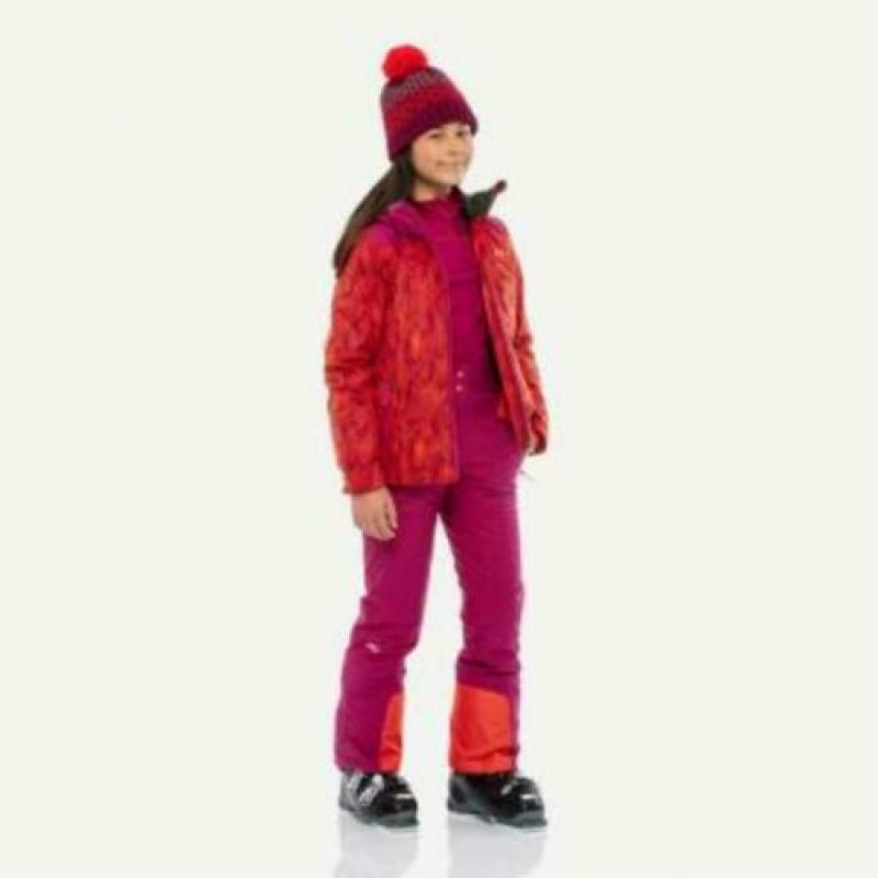 Kjus Surface Girls 152 Purple Berry - Fiery Red - Skijas