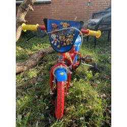 Nieuwe paw patrol kinder fiets