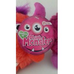 Toi-Toys plush monster knuffel NIEUW griezel met geluid