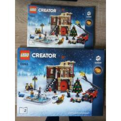 Lego 10263 winter kerst brandweerkazerne