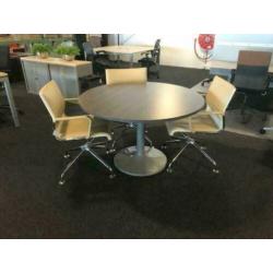 Exclusieve design stoelen Rosenthal X-cone creme leder 9st