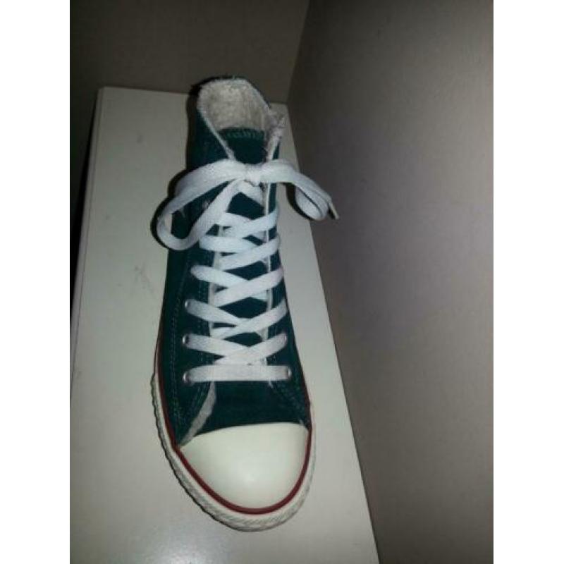 Converse All Star gympen suede donker groen maat 35