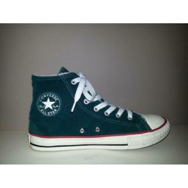 Converse All Star gympen suede donker groen maat 35