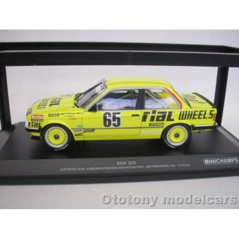 Bmw 325i #65 Nurburgring 1986 1/18 Minichamps