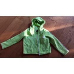 Vest Diesel limegroen + bruin vestje gouden letters