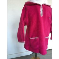 BABY BLU fleece jurkje, zeer nette staat mt 80 WK