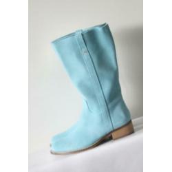 Nieuw! Elizabeth Stuart - Blauw suede laarzen - Mt 38