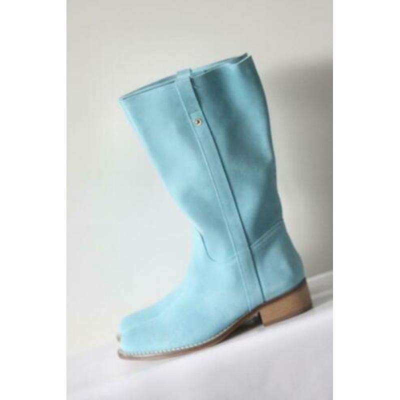 Nieuw! Elizabeth Stuart - Blauw suede laarzen - Mt 38