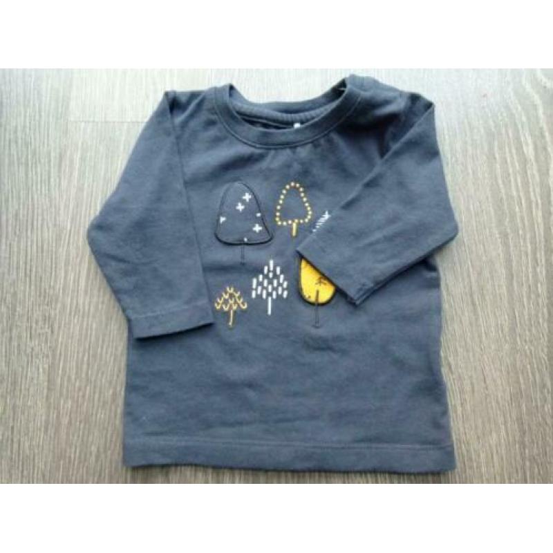 Babykleding jongen maat 56, setje v. Name It, okergeel/blauw