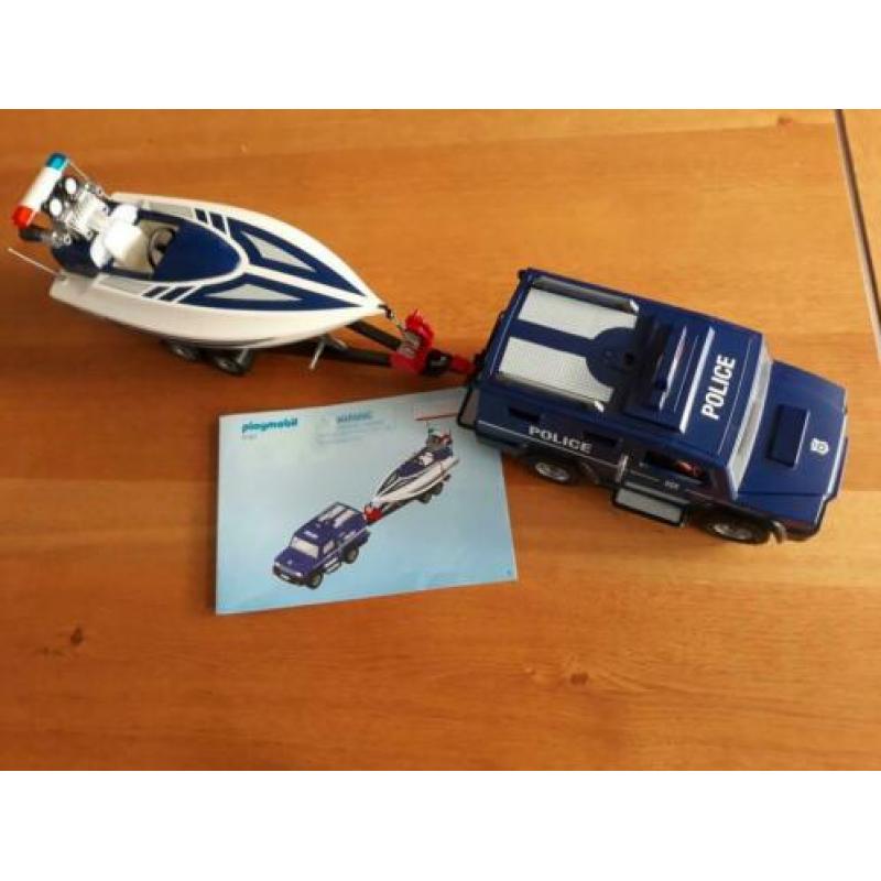 Playmobil 5187 Politieterreinwagen met speedboot