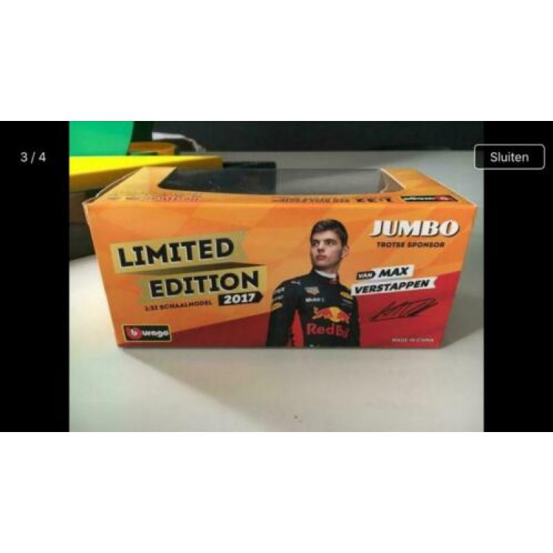 Max Verstappen burago formule 1 auto 1:32 2017