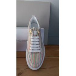 Nieuwe sneaker leder Mason Garments in pastel kleur m 46