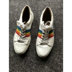 DWRS witte sneaker regenboog maat 39