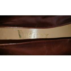 Nette bruine pump! Warner. 38.5 Leer