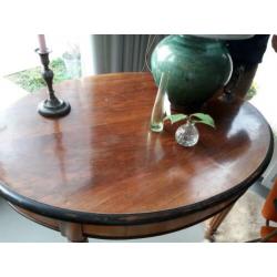 antieke ovale houten tafel te koop