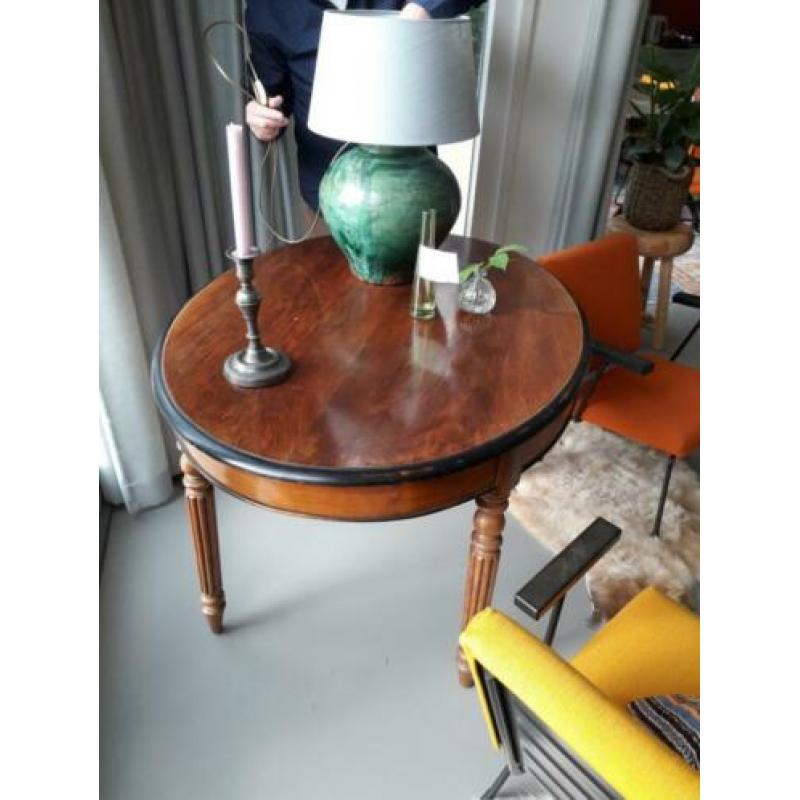 antieke ovale houten tafel te koop