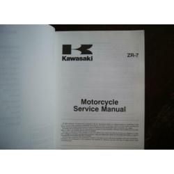 Kawasaki ZR-7S Origineel werkplaatsboek 2001