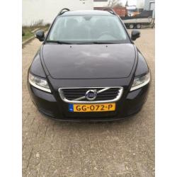 Volvo V50 1.6 D2 Drive 2011 Zwart, NAV, dealer onderhouden