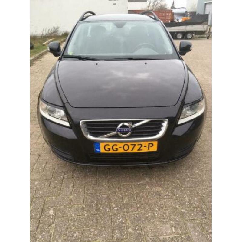 Volvo V50 1.6 D2 Drive 2011 Zwart, NAV, dealer onderhouden