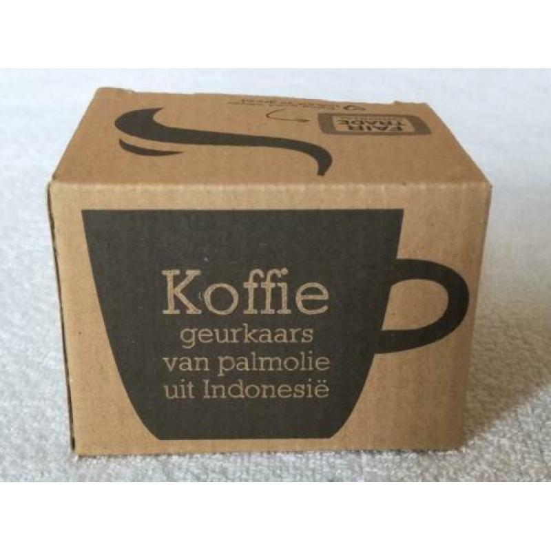 Geurkaars - Koffiekop van palmolie uit Indonesië-Fair Trade