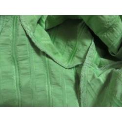 groene blouse structuurstof met rits mt 46 Etam