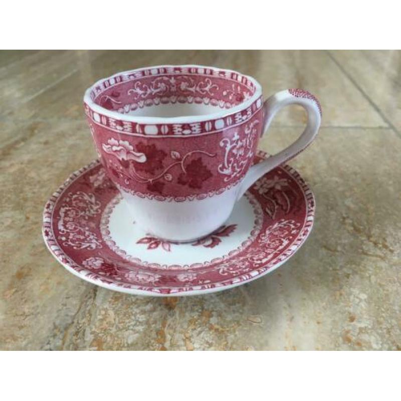 Spode Pink Camilla kop en schotel