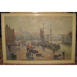 =Oskar Koch 1886-1914===vismarkt bij de haven ===80 x 100 cm