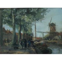 Adriaan c.w.terhell * aquarel * rotterdam - delfshaven ?