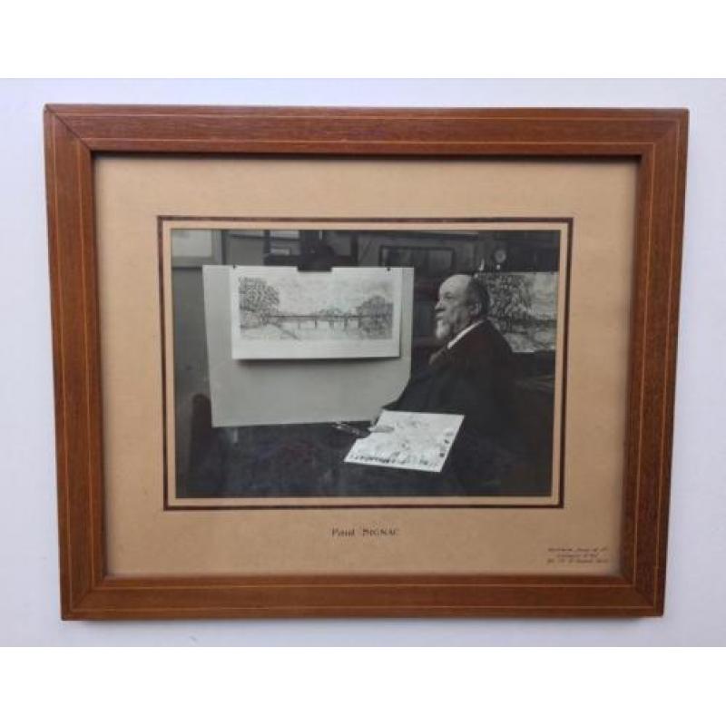 Historische / antieke foto Paul Signac ca 1920 in lijst