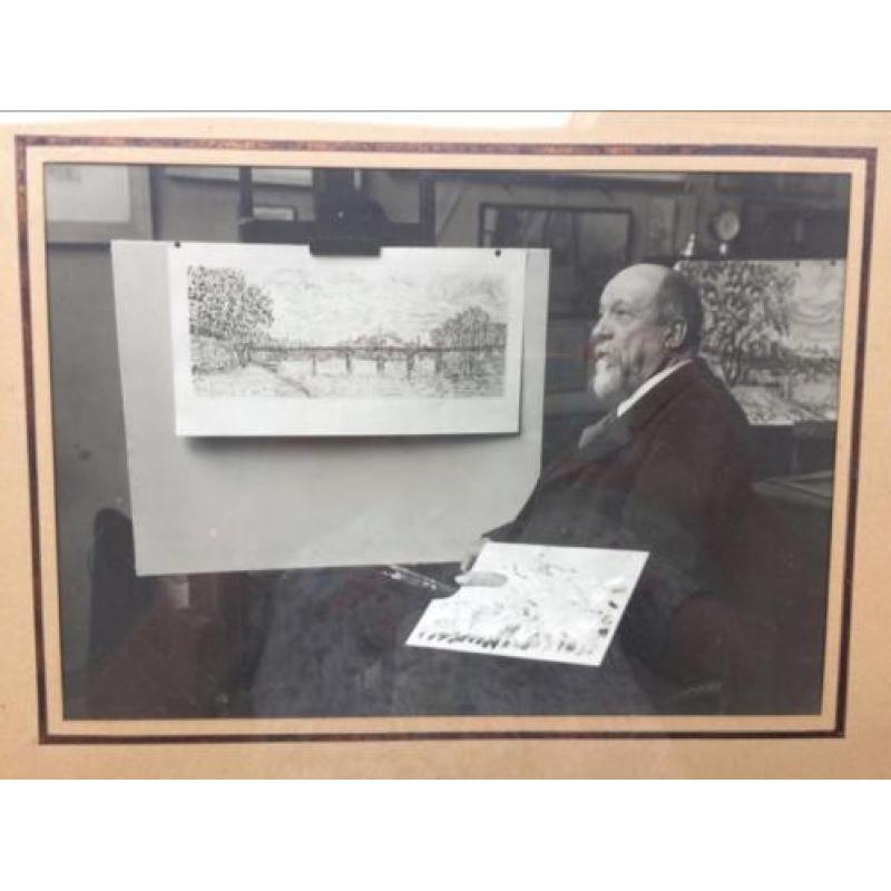 Historische / antieke foto Paul Signac ca 1920 in lijst