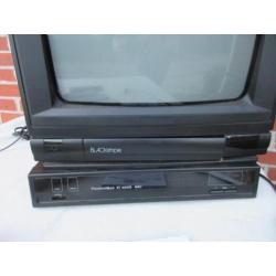 kleine tv blackstripe incl.videorecorder / ontvanger etc.