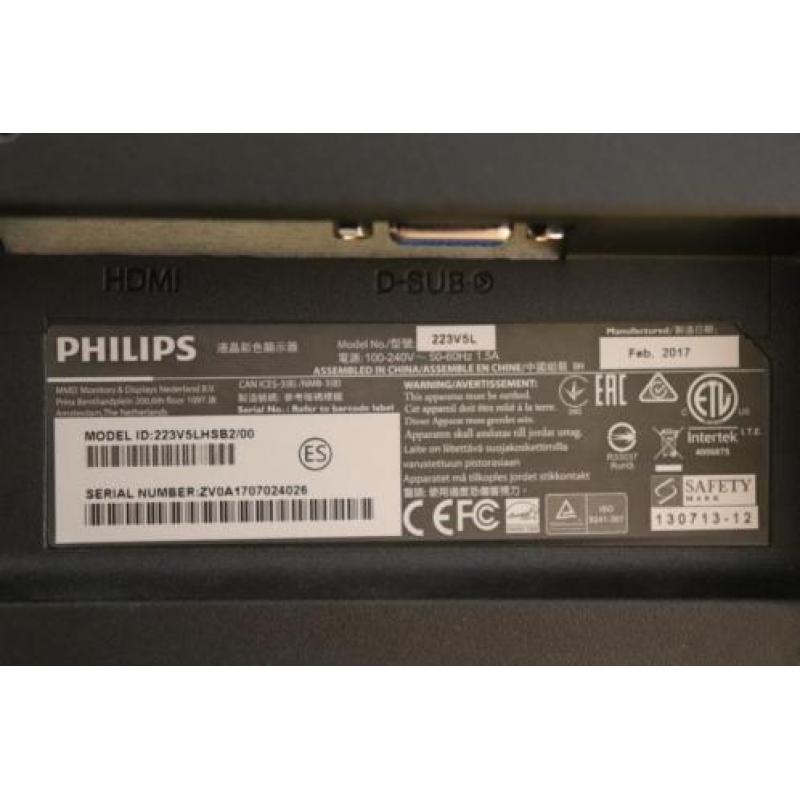 Philips monitor 223V 22inch - GRATIS VERZENDING!