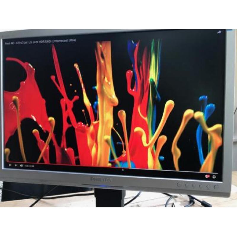 PHILIPS 24 inch Brilliance 245P TFT Monitor (2 Stuks)