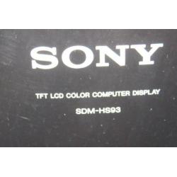 Sony tft lcd monitor beeldscherm sdm-hs93