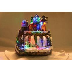 Lumineo Kerstdorp Tafereel met Waterval