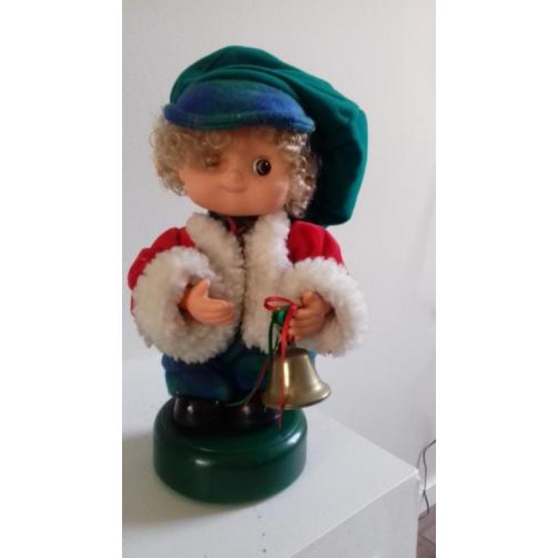 Vintage schattig bewegend kerstkind