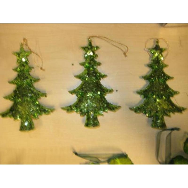 schitterde kerstdecoratie, ruim 105 stuks