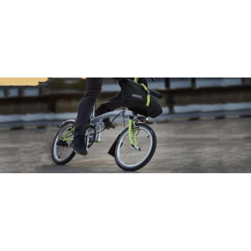 Brompton M/3/R 3 versn. grijs + lime groen + slot