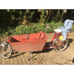 Bakfiets cargobike long lang met hoes