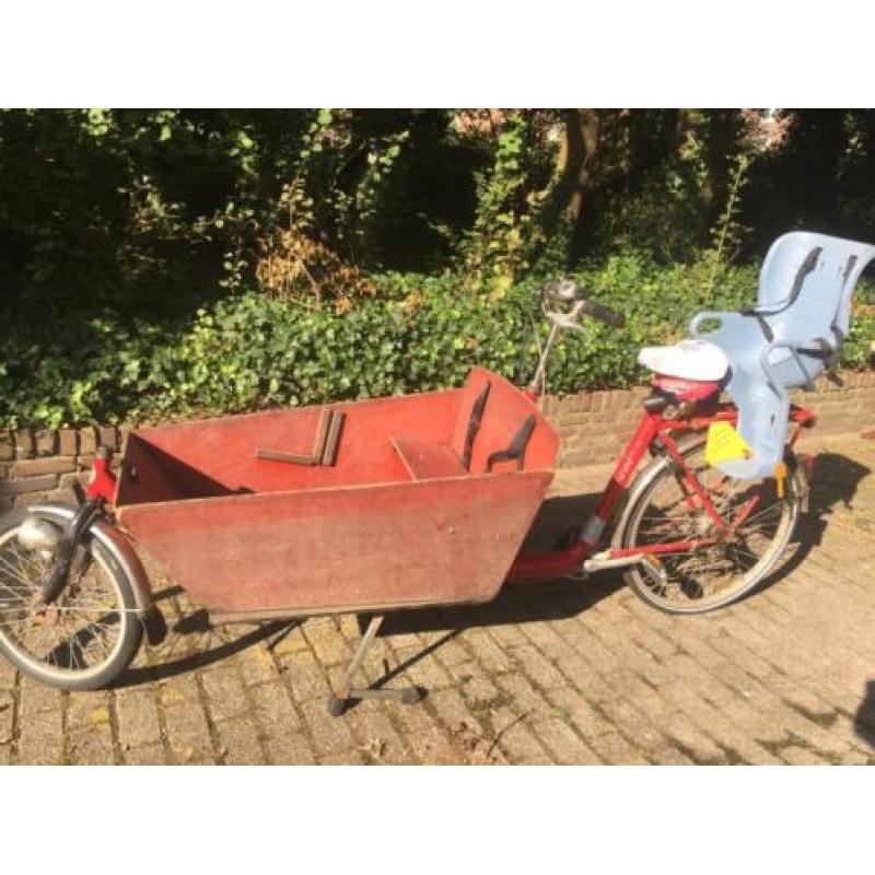 Bakfiets cargobike long lang met hoes