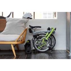 Brompton M/3/R 3 versn. grijs + lime groen + slot