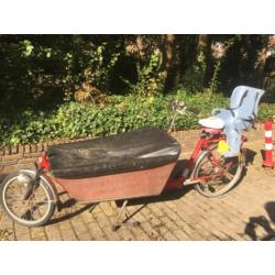 Bakfiets cargobike long lang met hoes