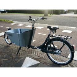 Nette Babboe City bakfiets met 7 versnellingen