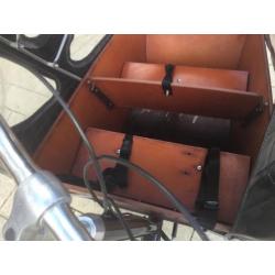 ZGAN Bakfiets nl Long NN8D versnelling,Huif en Extra bankje