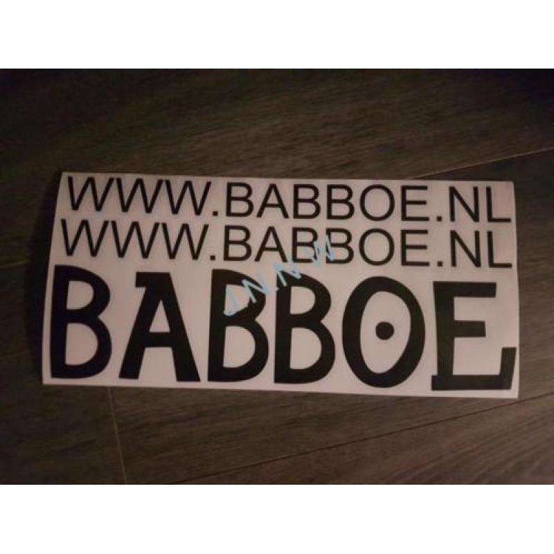 Actie nieuw Babboe bakfiets sticker's €17.50 incl op alles